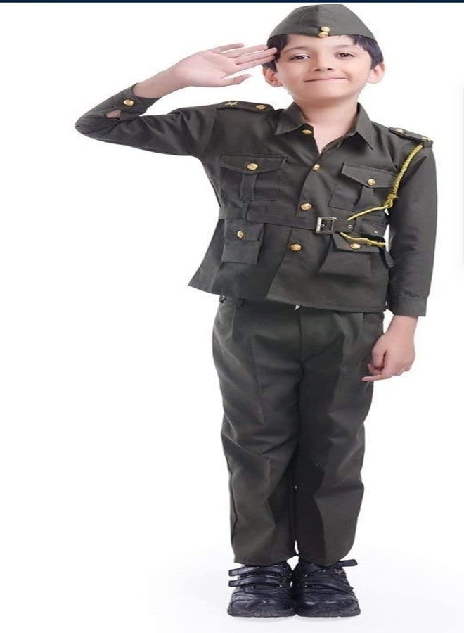 فانسي دريسويل زي تنكري للأولاد مستوحى من شخصية نيتاجي سوبهاش تشاندرا بوس، مع نظارات مجانية (سوبهاش تشاندرا بوس، 13-14 سنة) - Image 1